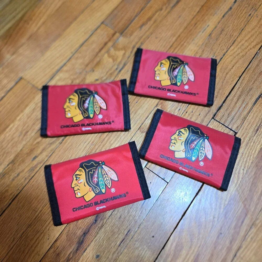 NFL Chicago Blackhawks RETRO THROWBACK Oldschool Tri-Fold Wallet 5